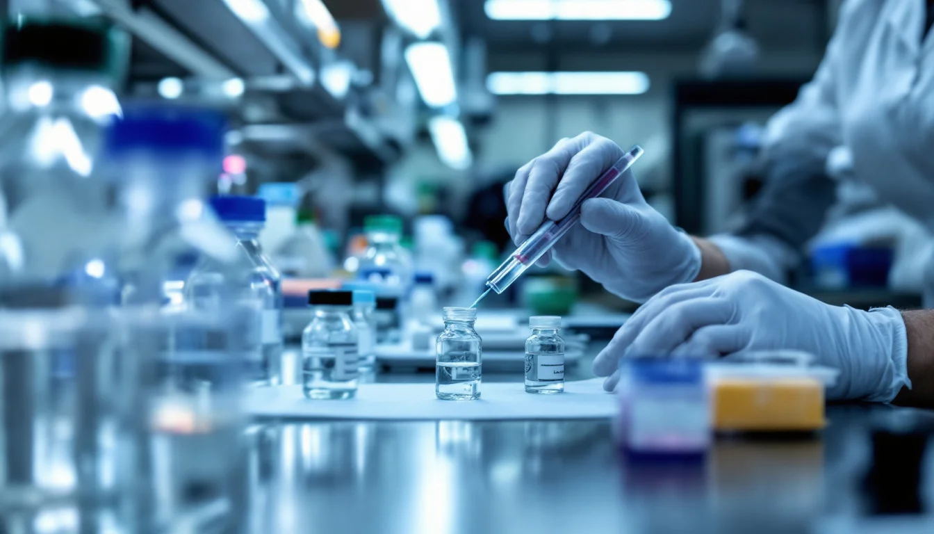 Tips For Using Research Peptides Safely — A UK laboratory safety training session with a supervisor demonstrating safe pep Tips For Using Research Peptides Safely — A UK laboratory safety training session with a supervisor demonstrating safe pep