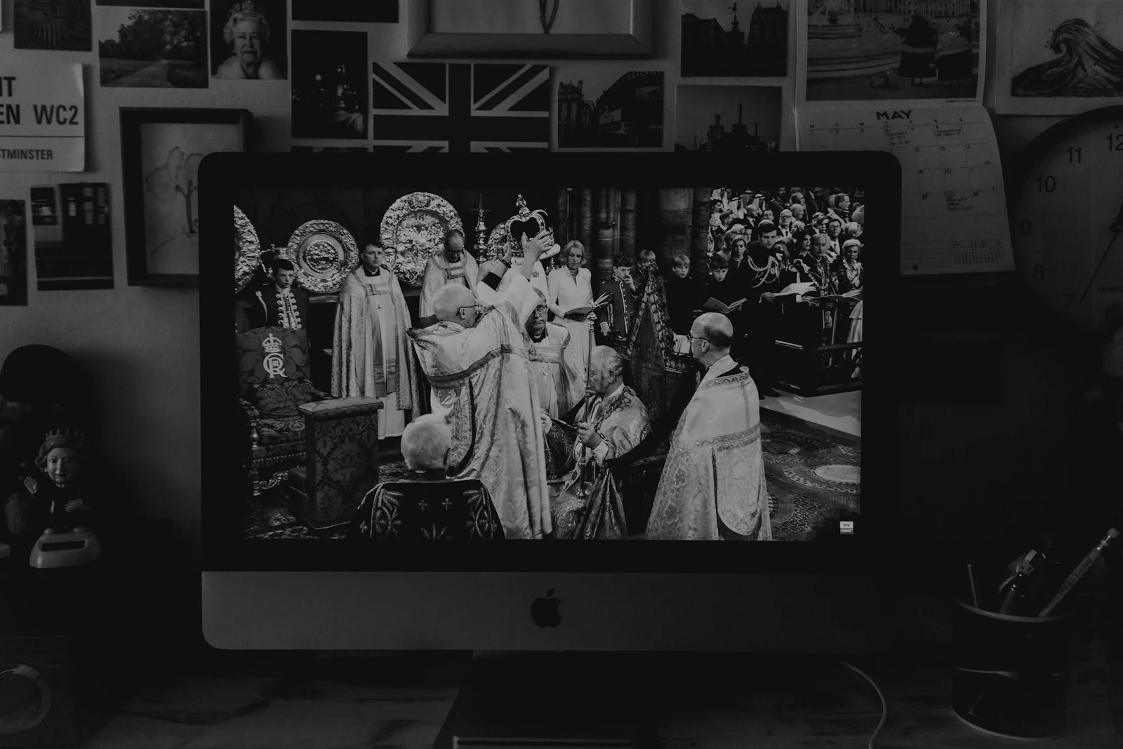 a black and white photo of a computer screen a black and white photo of a computer screen